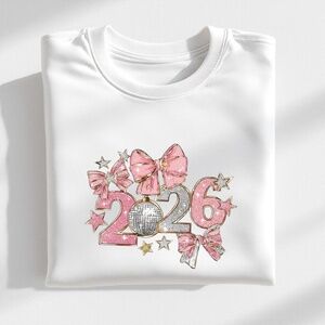 Class 2026 T-shirt Sparkle into the future! New white XXL -3XL Graduations teams